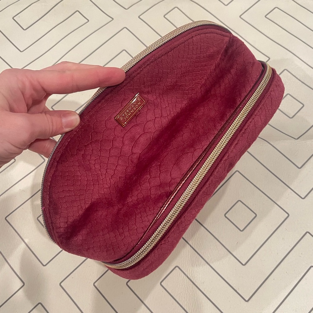 Stephanie Johnson Burgundy Cosmetic Case